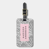 Gepunktet Gepäckanhänger (Vorderseite vertikal)