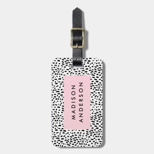 Gepunktet Gepäckanhänger (Vorderseite vertikal)