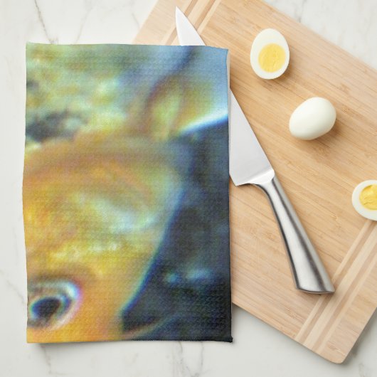 Gepunktet Goldfish Handtuch (Viertel Falte)