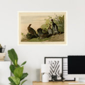 Gepunktet Grous Poster (Heimbüro)