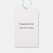 Gepunktet Happy Case Management Week Geschenkanhänger (Rückseite)