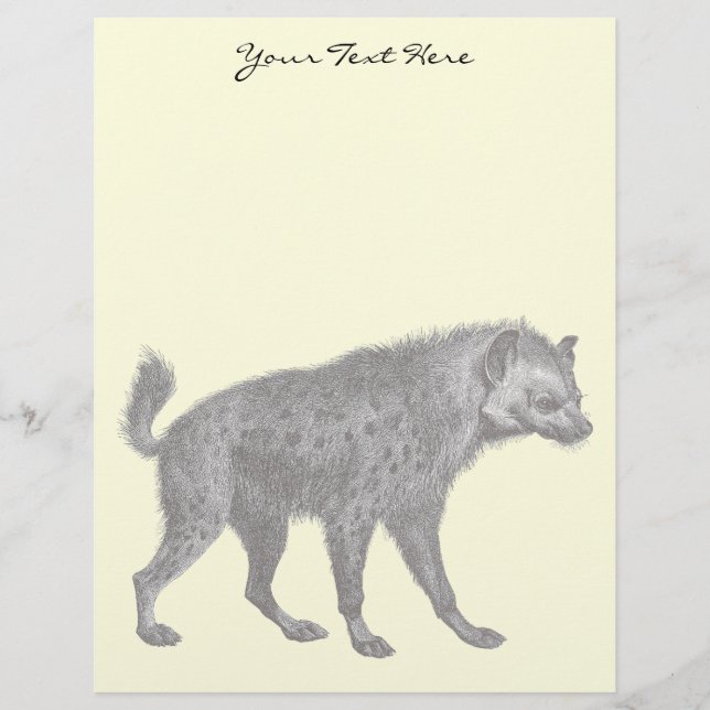 Gepunktet Hyena Letterhead (Vorderseite)