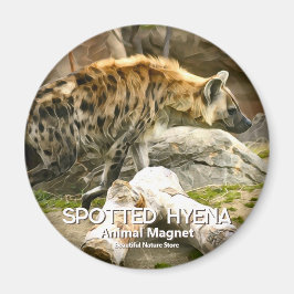 Gepunktet Hyena Magnet