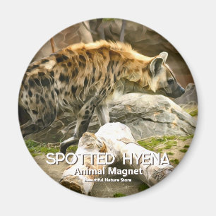 Gepunktet Hyena Magnet