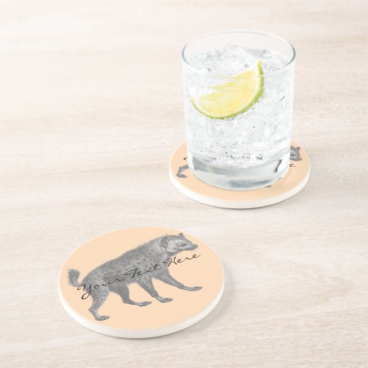 Gepunktet Hyena Untersetzer (Seite)