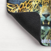 Gepunktet Jaguar & Chichen Itza Temple & Sunset Mousepad (Ecke)