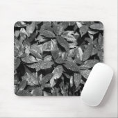 Gepunktet Laurel, Aucuba Japonica - B/W Mousepad (Mit Mouse)