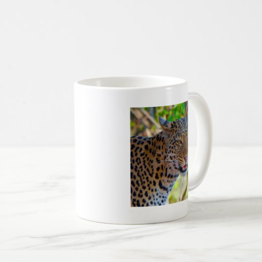 Gepunktet Leopard Kaffeetasse (VorderseiteRechts)