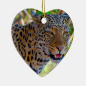 Gepunktet Leopard Keramik Ornament (Rechts)