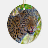 Gepunktet Leopard Keramikornament (Links)