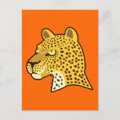 Gepunktet Leopard Postkarte (Vorderseite)