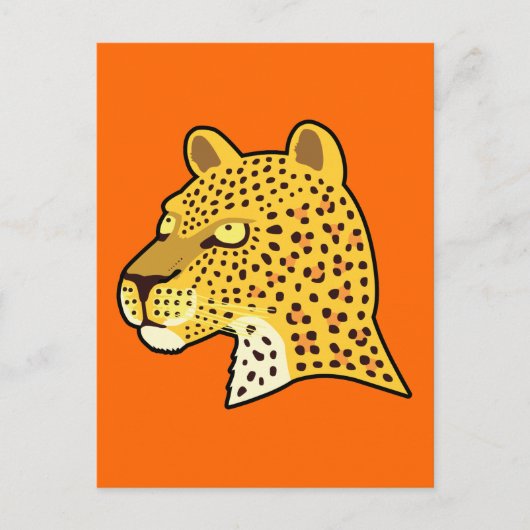 Gepunktet Leopard Postkarte (Vorderseite)