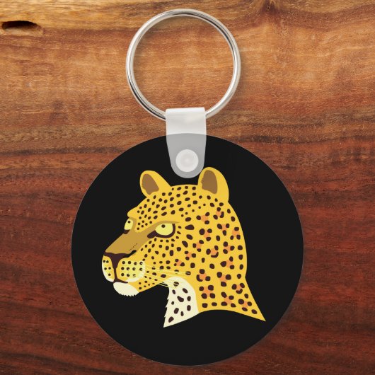 Gepunktet Leopard Schlüsselanhänger (Vorderseite)