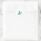 Gepunktet Lizzard Runder Aufkleber (Tasche)