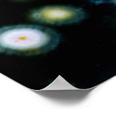 Gepunktet Ocean Jasper Poster (Ecke)