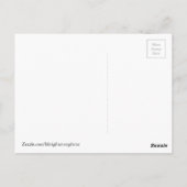 Gepunktet Orange Butterfly_Grüße von NH Postkarte (Rückseite)