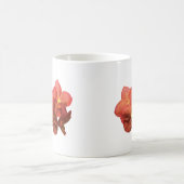 Gepunktet Orange Orchids Kaffeetasse (Mittel)