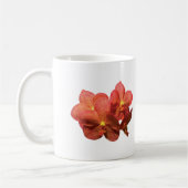 Gepunktet Orange Orchids Kaffeetasse (Links)