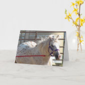 Gepunktet Pony Karte (Gelbe Blume)