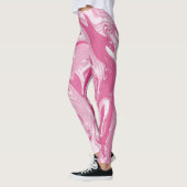Gepunktet rosa Marmor Leggings (Links)
