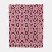 Gepunktet rosa Ovale Fleecedecke (Vorderseite)