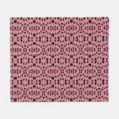Gepunktet rosa Ovale Fleecedecke (Vorderseite (Horizontal))