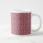 Gepunktet rosa Ovale Jumbo-Tasse (Rechts)
