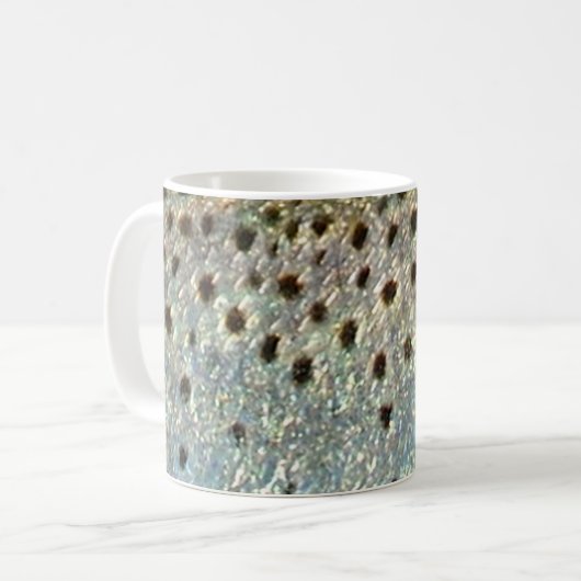 Gepunktet "sprenkelte" Seatrout durch PatternWear© Kaffeetasse (Vorderseite Links)