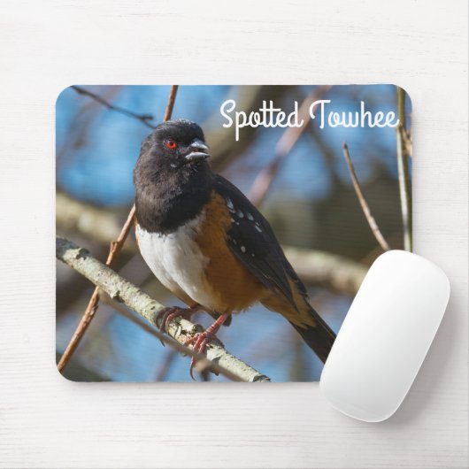 Gepunktet Towhee Mousepad (Mit Mouse)