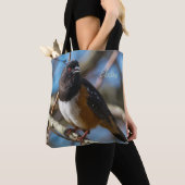 Gepunktet Towhee Tasche (Von Nahem)