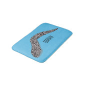 Gepunktete Abbildung des Cartoon Badematte (Schrägansicht)