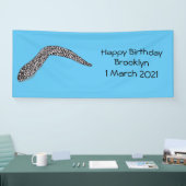 Gepunktete Abbildung des Cartoon Banner (Messe)