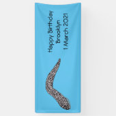 Gepunktete Abbildung des Cartoon Banner (Vertikal)