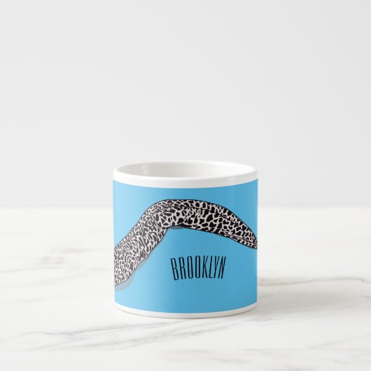 Gepunktete Abbildung des Cartoon Espressotasse (Vorderseite)