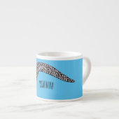 Gepunktete Abbildung des Cartoon Espressotasse (Vorderseite Rechts)