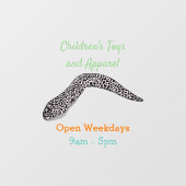 Gepunktete Abbildung des Cartoon Fensteraufkleber (Blatt)