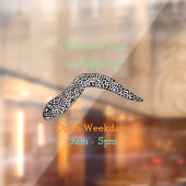 Gepunktete Abbildung des Cartoon Fensteraufkleber (Blatt 2)