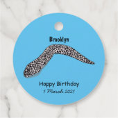 Gepunktete Abbildung des Cartoon Geschenkanhänger (Rückseite)