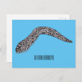 Gepunktete Abbildung des Cartoon Postkarte (Vorne/Hinten)