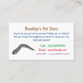 Gepunktete Abbildung des Cartoon Visitenkarte (Vorderseite)