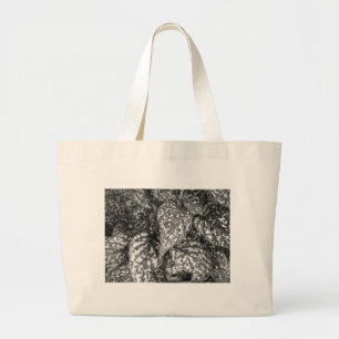 Gepunktete Blätter Jumbo Stoffbeutel