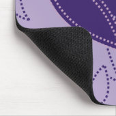 gepunktete Blätter und Blume-Mousepads Mousepad (Ecke)