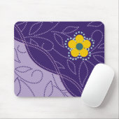 gepunktete Blätter und Blume-Mousepads Mousepad (Mit Mouse)