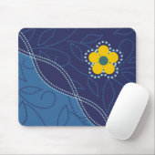 gepunktete Blätter und Blume-Mousepads Mousepad (Mit Mouse)