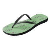 Gepunktete Dreiecke Flip Flops Badesandalen (Schrägansicht)