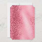 Gepunktete Farbe Rosa Einladung (Rückseite)