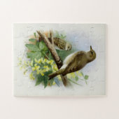 Gepunktete Fliegenfänger, KunstIllustration Puzzle (Horizontal)