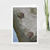 Gepunktete Froschkarte Karte (Vorderseite)