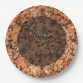 Gepunktete Geologie Stone Texturfläche Pappteller (Vorderseite)