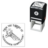 Gepunktete Giraffe Titel 2 Bibliotheksname Permastempel (Beispiel)